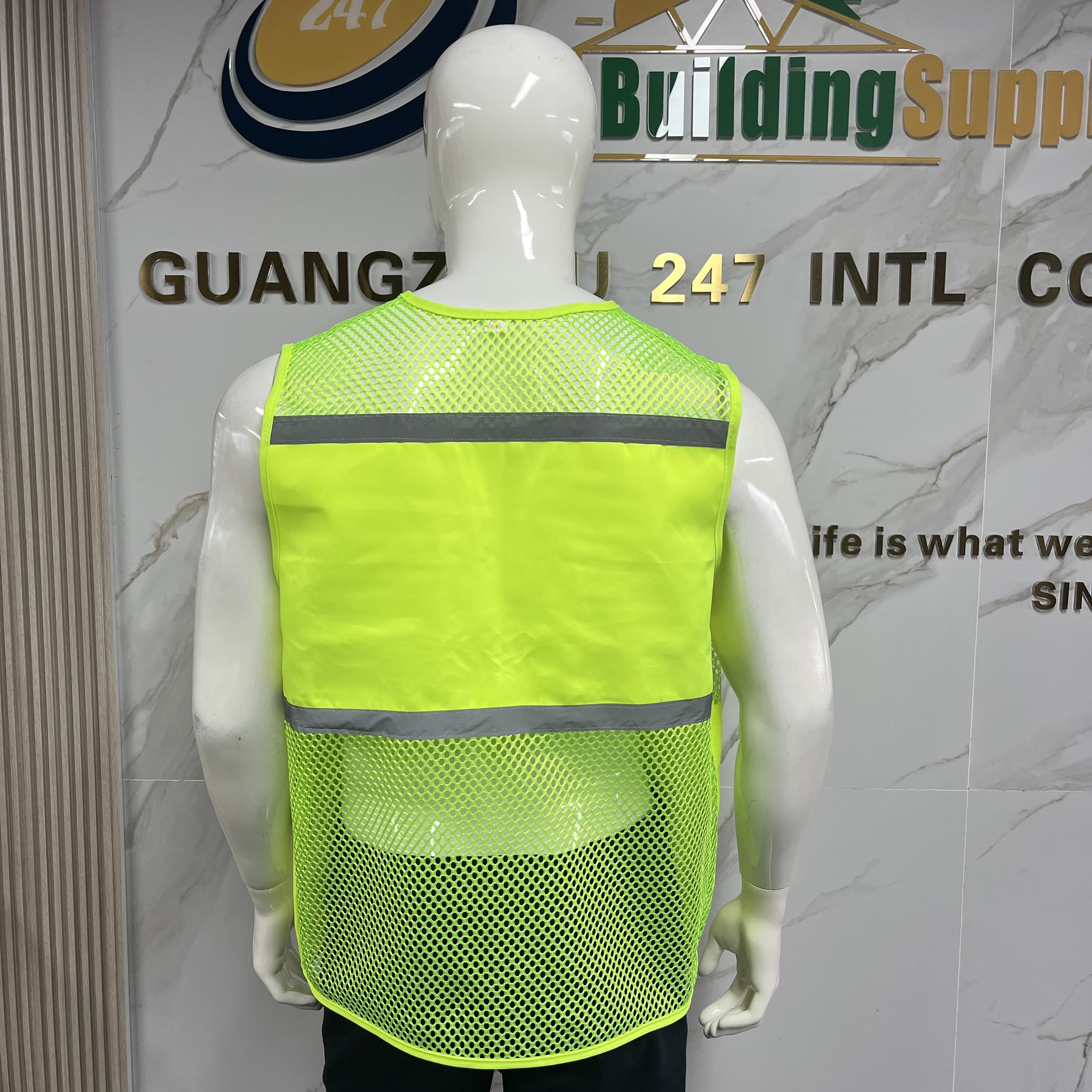 Wholesale Custom Logo High visibility Reflective Multi-Pocket Vest Outdoor Work Safety Vest