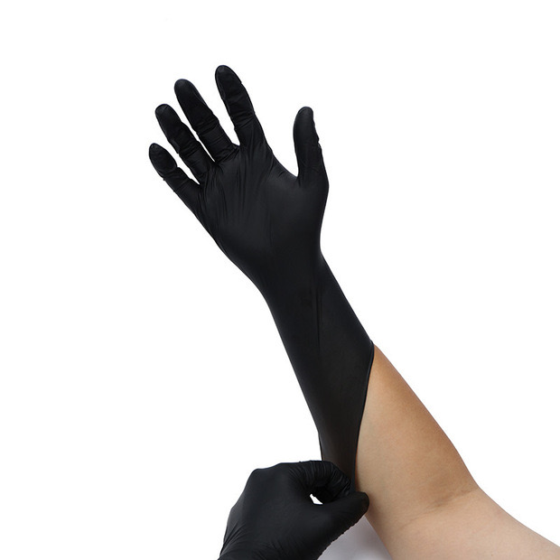Factory Nitrile Black Gloves Anti Acid Gloves Latex for Personal Use