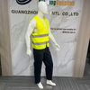 Safety Vest High visibility Reflective Safety Vest with Magic Tape Fastener for Night Shifts