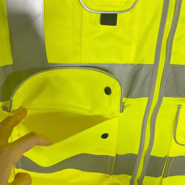 Custom Logo Polyester Safety Vest for Construction Workers And Roadway Safety