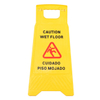 Plastic Wet Floor Sign Customized Logo Caution Sign Board