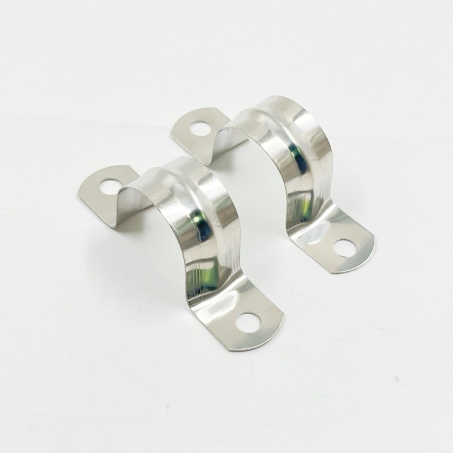 Stainless Steel SS304 U Shaped Bracket Saddle Clamps For PVC Tube Steel Pipe