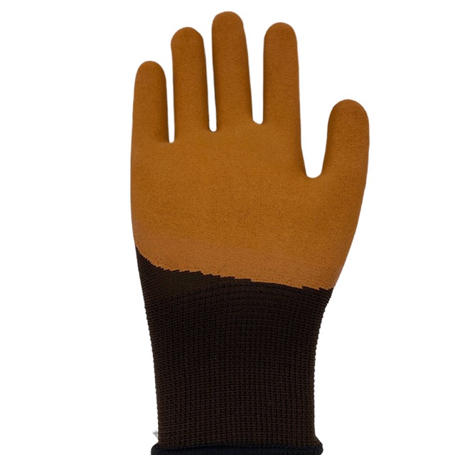 Rubber Work Gloves Warm Foam Rubber Coated Protective Gloves