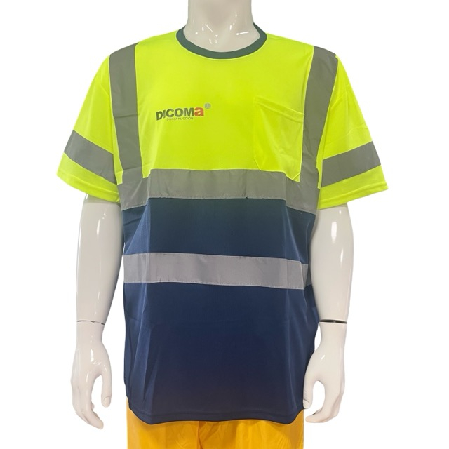 Summer Breathable Reflective T Shirt Outdoor Work Sports Safety T-Shirt