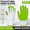 Garden Gloves Green Anti-slip Rubber Safety Glove Wholesale Industrial Protective Garden Working Gloves