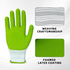 Garden Gloves Green Anti-slip Rubber Safety Glove Wholesale Industrial Protective Garden Working Gloves