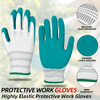 Premium Grade Anti-slip Rubber Hand Gloves Durable Garden Protective Safety Gloves for Labor Work