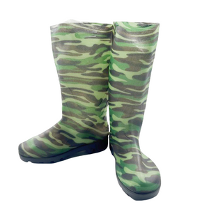 Knee-high PVC Camouflage Rainboots for Men 