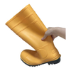 Customized logo PVC gumboots with steel toe