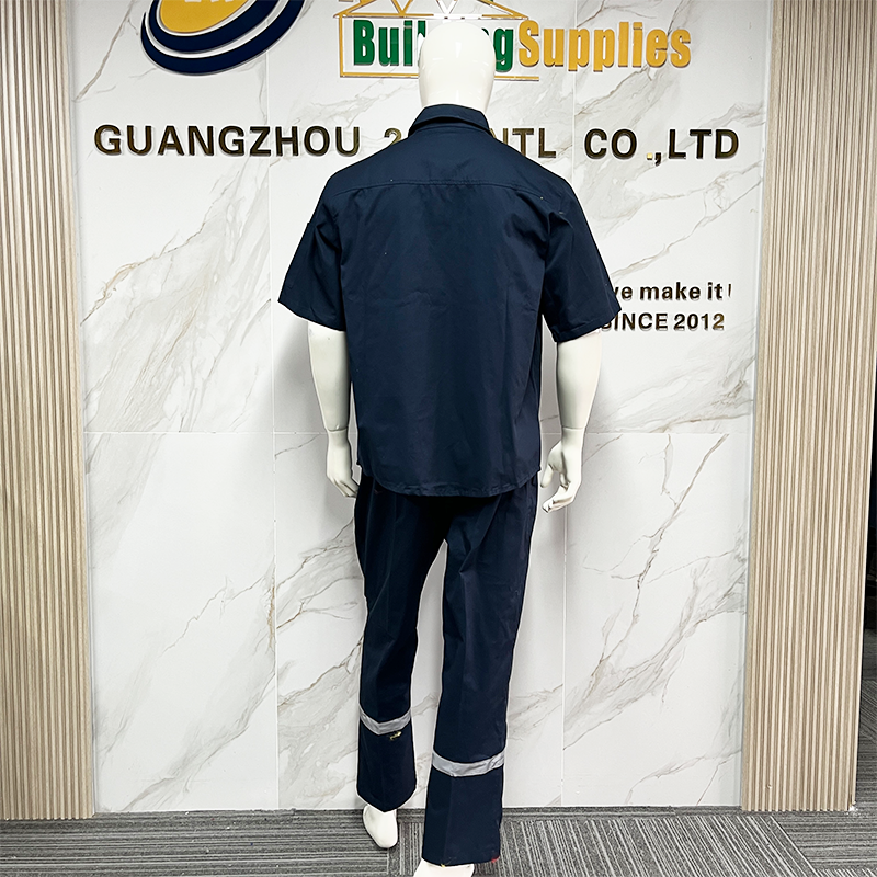 Customized Logo Short Sleeve Work Clothes Thin Breathable Safety Work Clothes Construction Safety Clothes