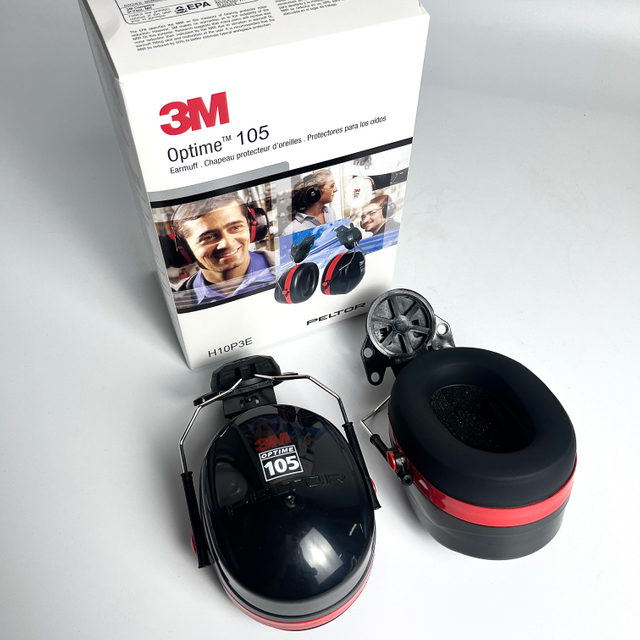 H10P3E Black Construction Industry Hearing Protections ABS Safety Earmuffs for Helmet