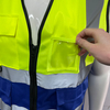 Mesh Breathable Vest with Zipper High Visibility Reflective Safety Vest