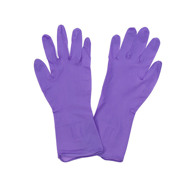 Disposable Powder Free Purple Color Nitrile Gloves for Washing