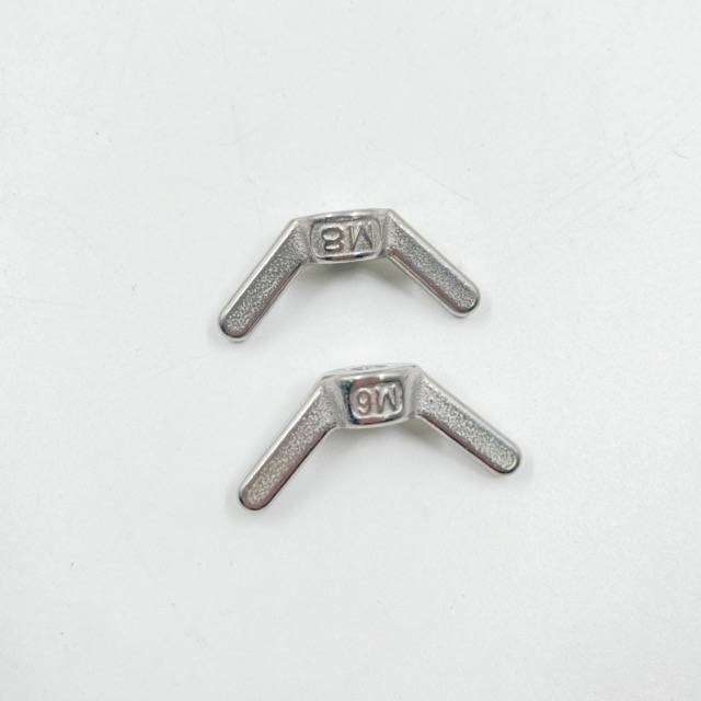 SS304 SS316 Construction Stainless Steel Wing Nuts