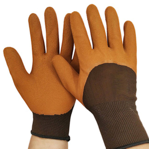 Rubber Work Gloves Warm Foam Rubber Coated Protective Gloves