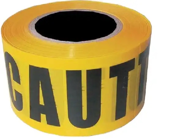 Customize PE Warning Caution Tape Yellow Non Adhesive Barricade Tape