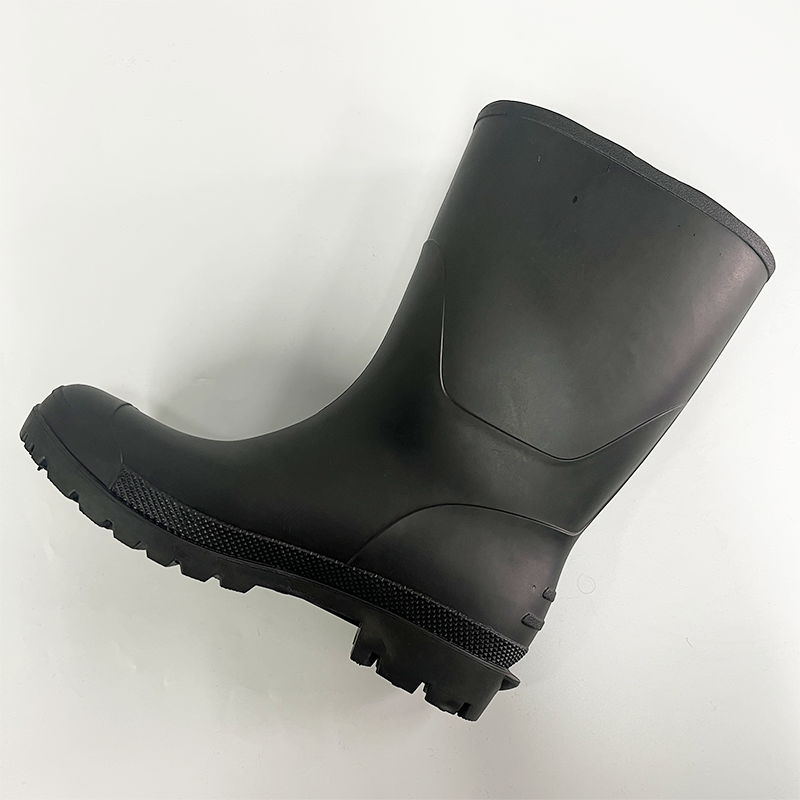 Outdoor Men Non-Slip Waterproof High PVC Safety Shoes Rain Boots for Safety Working