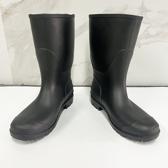 Outdoor Men Non-Slip Waterproof High PVC Safety Shoes Rain Boots for Safety Working