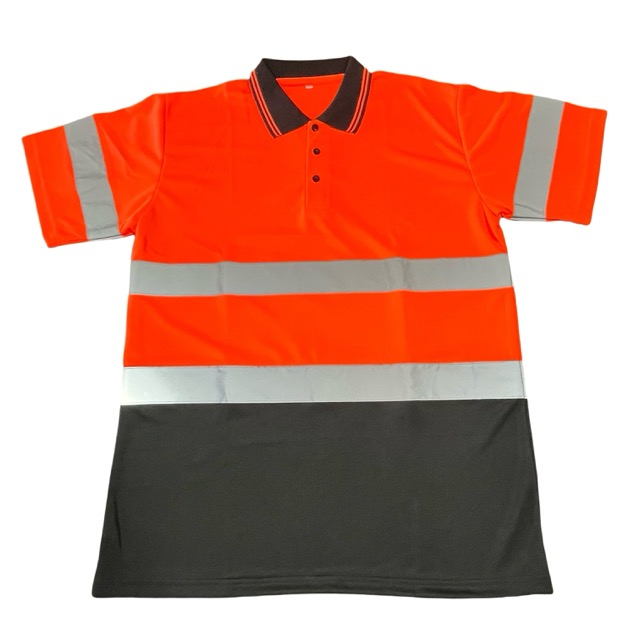 High Visibility Clothing T-Shirts Safety Security Work Bird Eye Fabric Short Sleeve