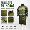 High Visibility Industrial Reflective Safety Hooded Waterproof Reflector Jackets Coat Rain Coat Waterproof