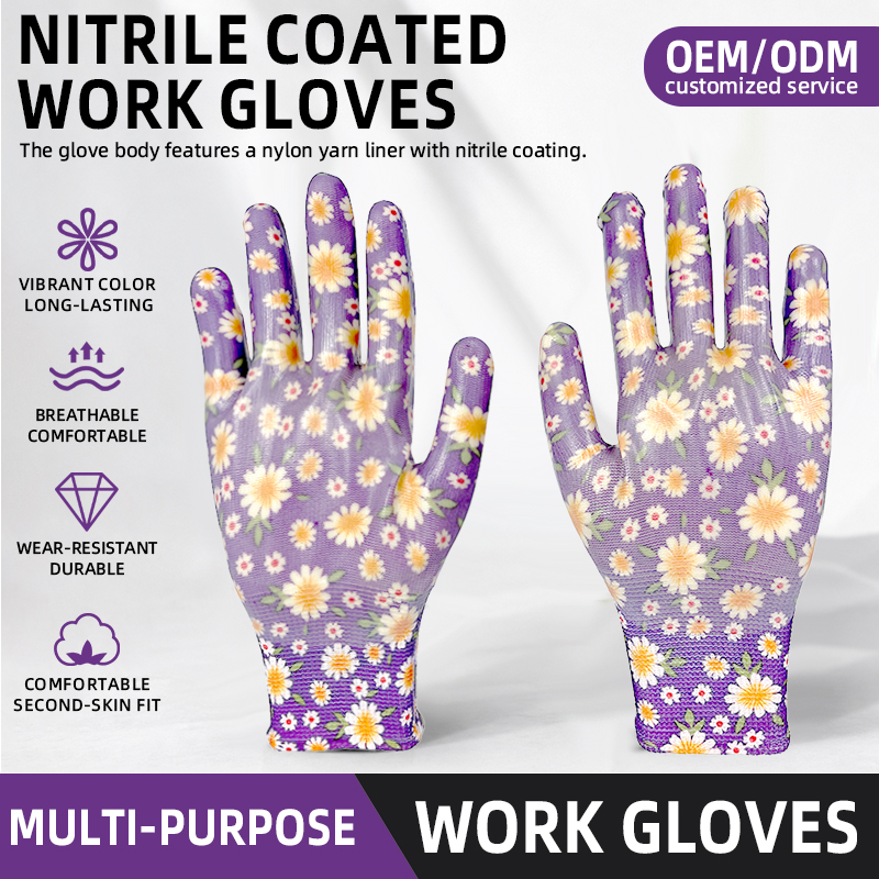 Ladies' Gardening Work Gloves Anti-Slip Anti-Static Wear Resistant Safety Gloves