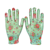 Women's Floral Nitrile Coated Garden Glove Breathable Anti-slip Safety Gloves for Yard Cleaning