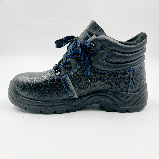 Warm Fur Steel Toe Safety Shoes Boots for Winter