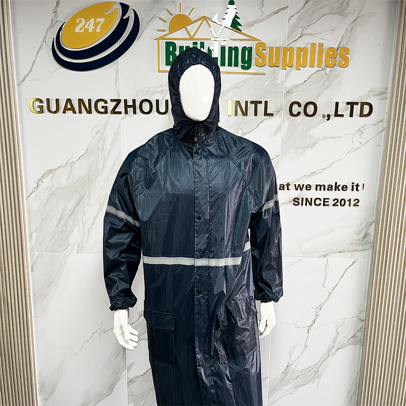 100% Waterproof Work Raincoat Heavy Duty Thick Safety Reflective Safety Raincoat 