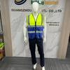 Mesh Breathable Vest with Zipper High Visibility Reflective Safety Vest