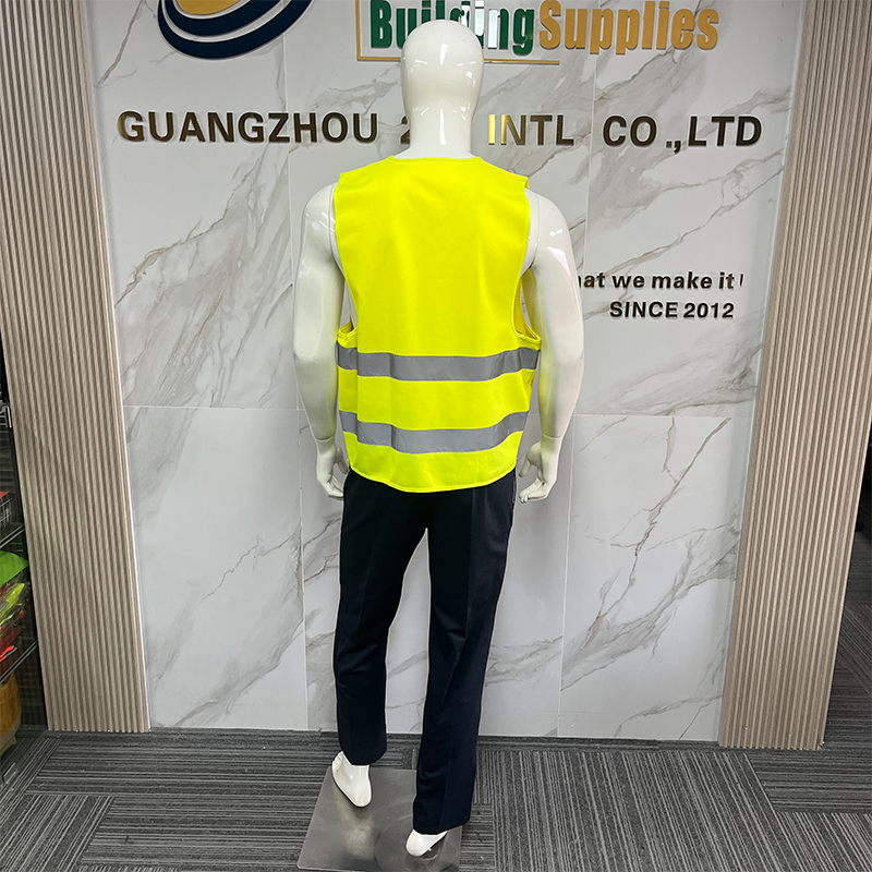 Safety Vest High visibility Reflective Safety Vest with Magic Tape Fastener for Night Shifts