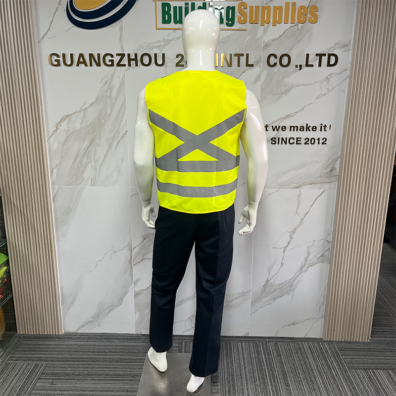 Yellow High Visibility Reflective Safety Vest Reflective Running Vest