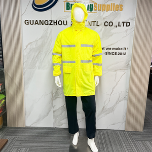 Reusable Rainwear Transparency Portable Rainwear Waterproof EVA Long Jacket Rain Poncho Raincoat