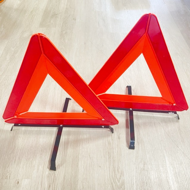 Reflective Safety Car Tripod Folded Stop Sign Warning Triangle