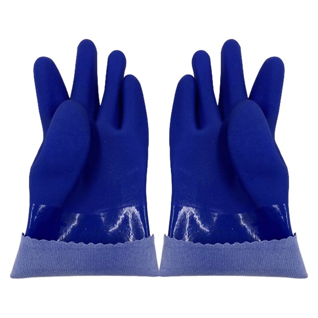 27 CM Waterproof Anti Slip Kitchen Gloves Oil Chemical Resistant Pvc Gloves