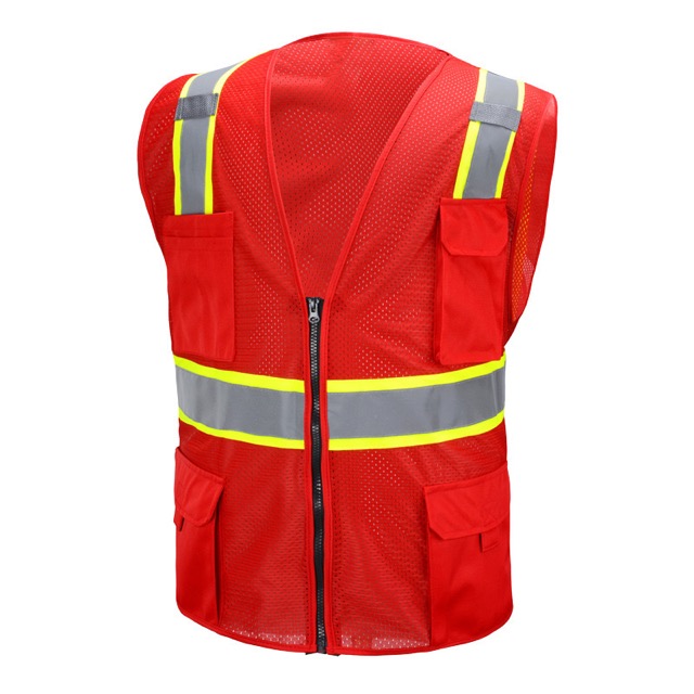 High Quality Custom Logo Reflective Stripes Safety Vest