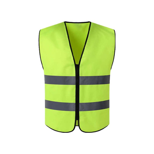 Customized Work Jacket Safety Reflective Vest With Zipper