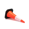 Rubber Base Road Cone Plastic Reflective Warning Traffic Cone