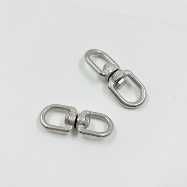 304 316 Stainless Steel Double Eye Hook Swivel Ring M10 Double Ended Swivel Eye Hooks