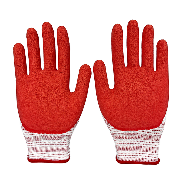 High Quality Industrial Rubber Safety Gloves Durable Waterproof Garden Worker Use Safety Gloves