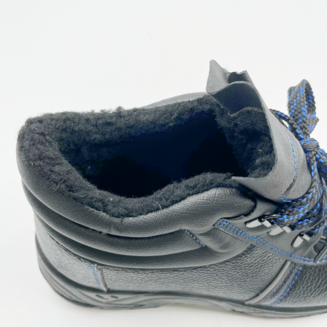 Warm Fur Steel Toe Safety Shoes Boots for Winter