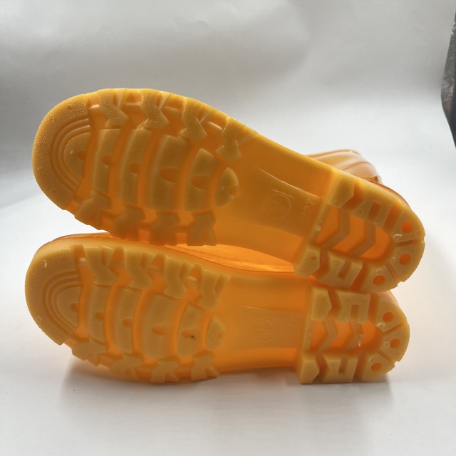 Custom Orange Rain boots PVC Gumboots