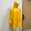 Yellow Adult Polyester Pvc Coated Rain Cape