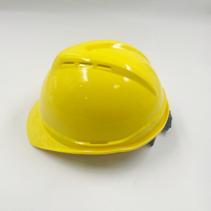 Construction Site V-shaped Breathable Anti Smashing Safety Helmet