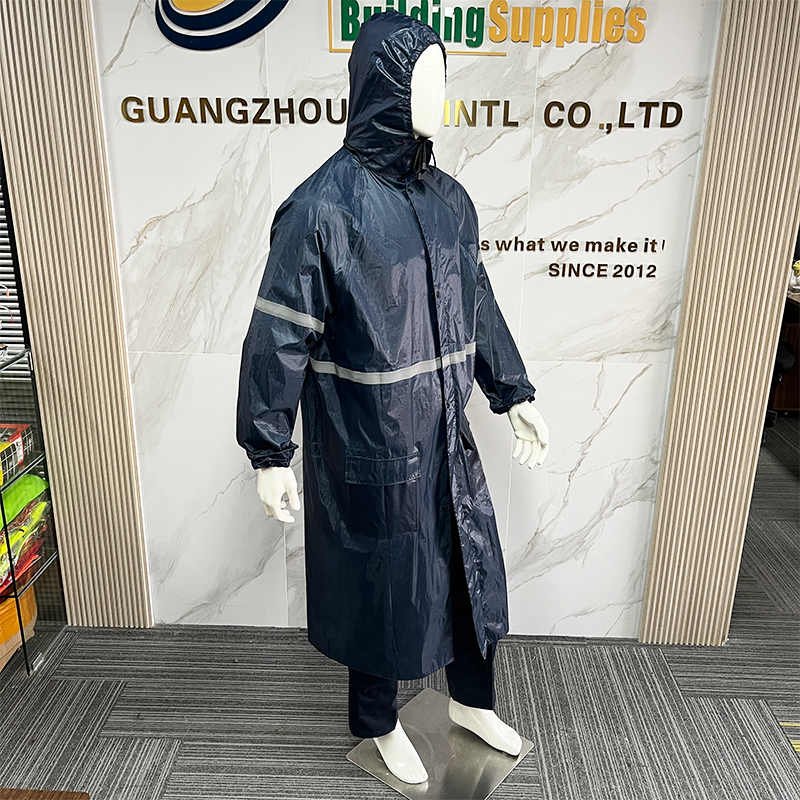 100% Waterproof Work Raincoat Heavy Duty Thick Safety Reflective Safety Raincoat 