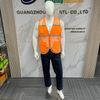 High Visibility Reflective orange Mesh Breathable Construction Safety Vest for Security Personnel