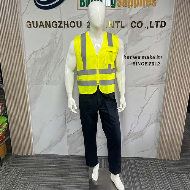 Yellow High Visibility Reflective Safety Vest Reflective Running Vest