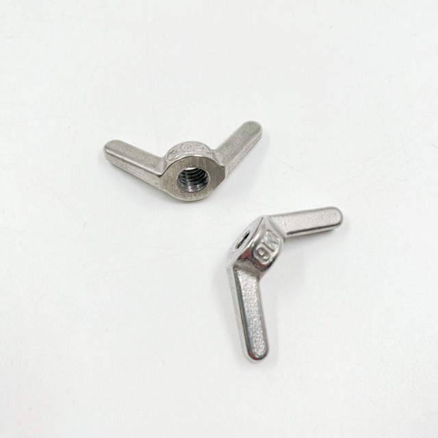 SS304 SS316 Construction Stainless Steel Wing Nuts