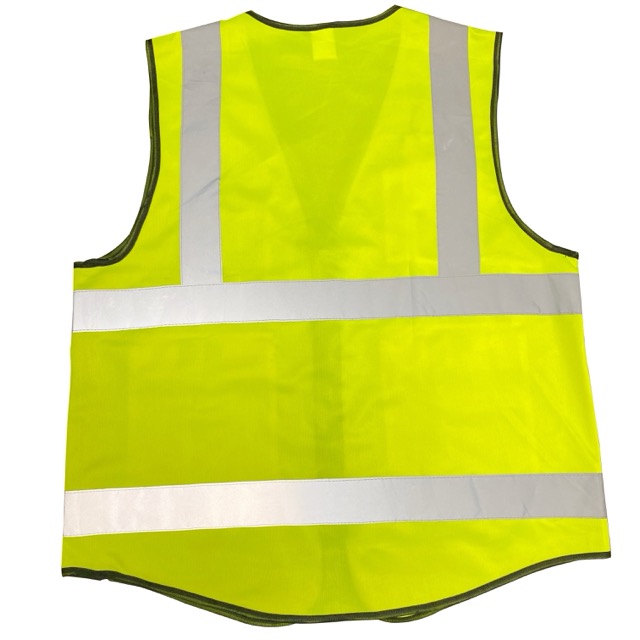 High Visibility Zipper Safety Vest With Reflective Strips