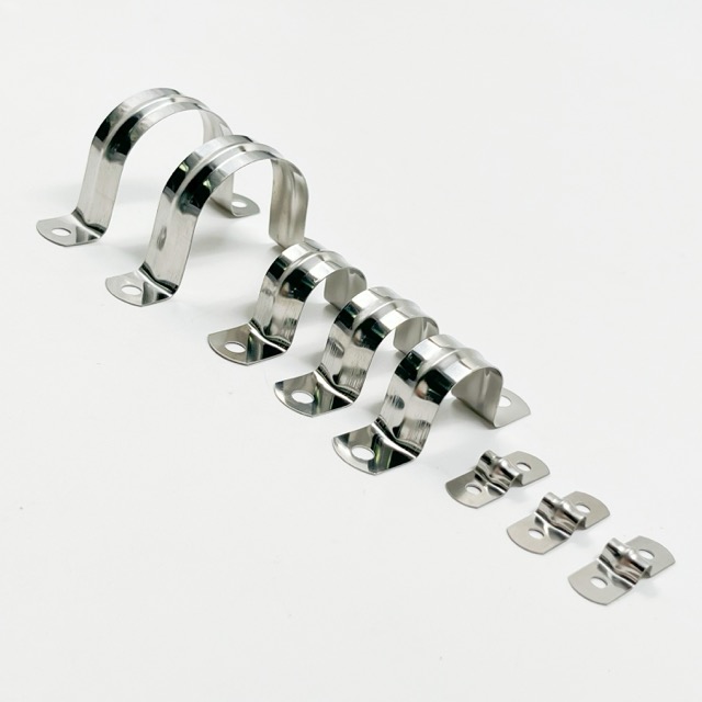 Stainless Steel SS304 U Shaped Bracket Saddle Clamps For PVC Tube Steel Pipe