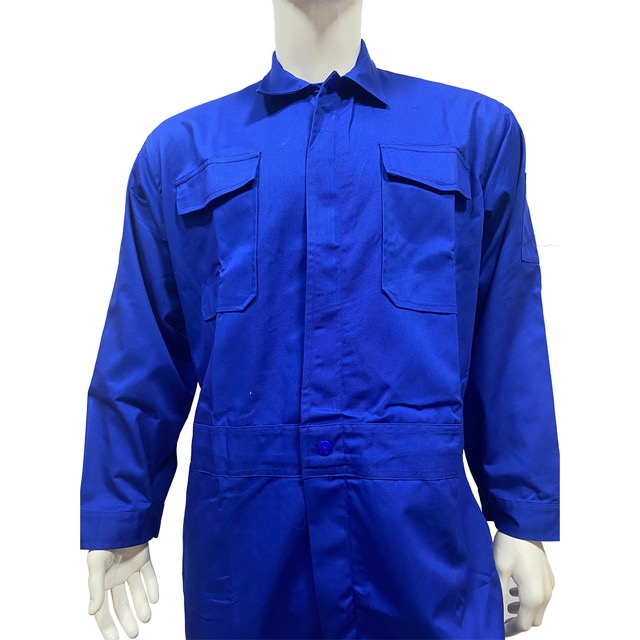 100% Cotton Multiple Sizes Blue Workwear Working Coveralls